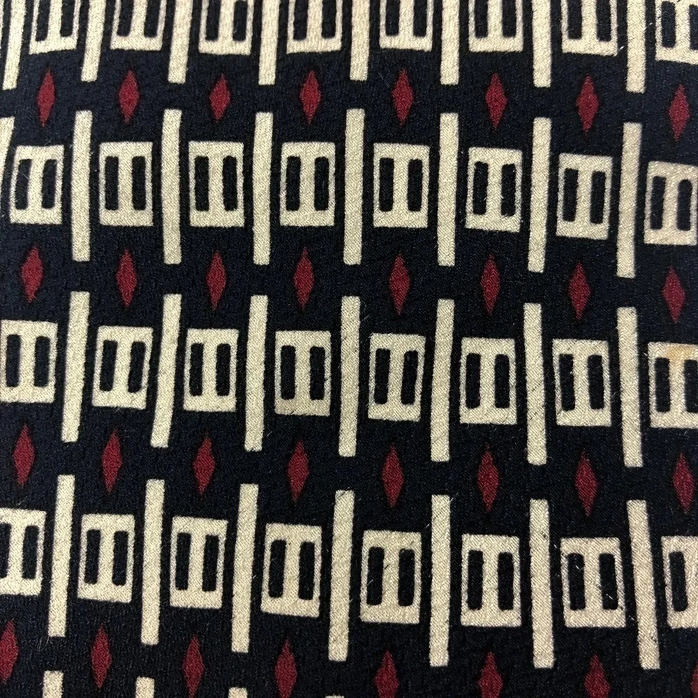 John Henry Mens Tie, Black Tan Imported Silk